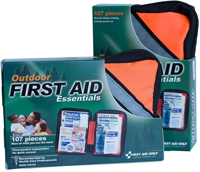 First Aid Only® Outdoor First Aid Kit, 107 Piece, Fabric Case
