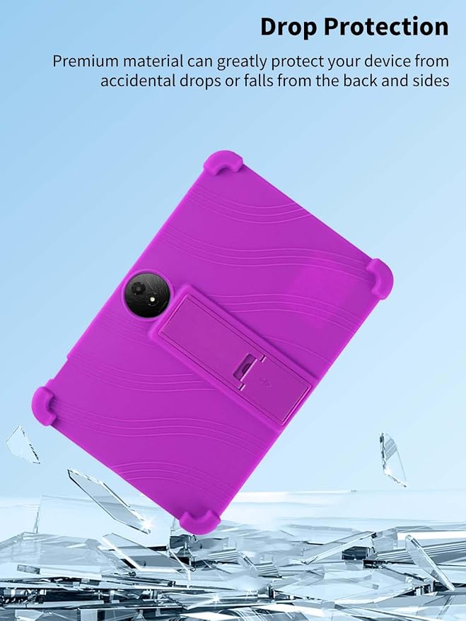 Case for TCL NXTPAPER 11 Plus Tablet 11.5inchNOUKAJU Tablet Protection CaseAdjustable BracketSoft SiliconeSilicone Protection Cover for TCL NXTPAPER 11 Plus(Blue)