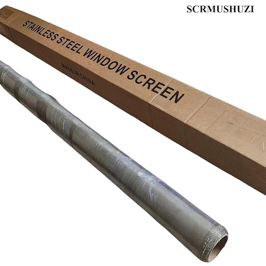 Heavy-Duty Stainless Steel Mesh Screen#18Mesh Wire Dia:0.23mm Size:48"x118" 304