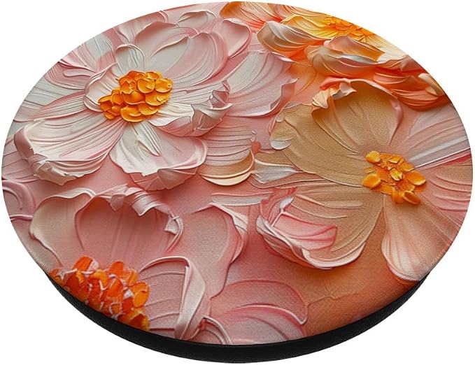 Blossom Nature Oil Painting Flowers PopSockets PopGrip for MagSafe