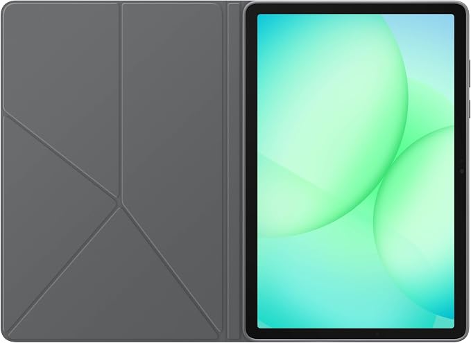 Samsung Galaxy Tab A11+ Book Cover Case Tablet Protector Foldable Stand with Landscape and Portrait Modes Protective Against Bumps and Scratches Auto Screen On/Off US Version Black