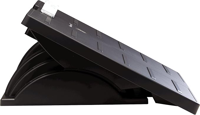 Fellowes Office Suites Metal Adjustable Foot Rest (8032201), Black, Metal