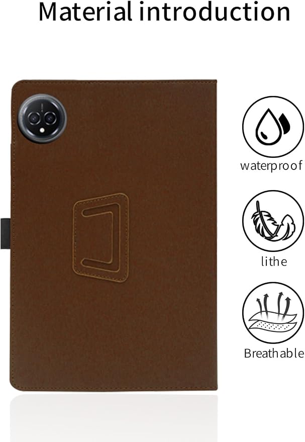 for FEONAL D126 11 Inch Android 14 Tablet CaseFolding Stand Protective Cover with Pencil Holder and Wrist StrapFull Protection Premium PU Scratch Resistant(Black)