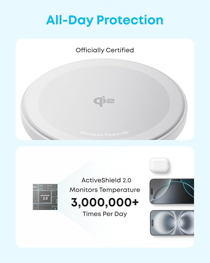 Anker Zolo Magnetic Wireless Charger &amp Anker 313 Wireless Charger (Pad)