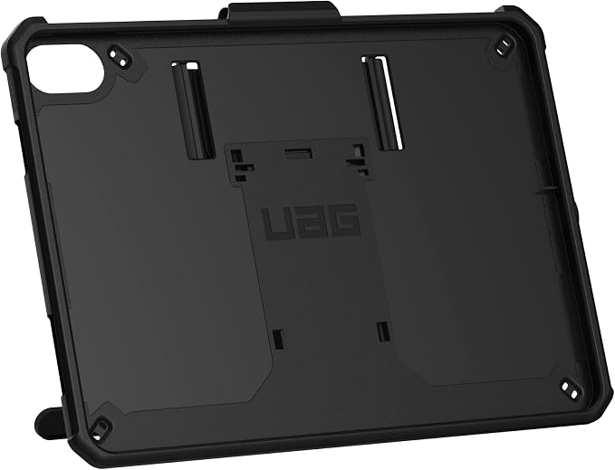 URBAN ARMOR GEAR UAG Designed for iPad 11 A16 11th Gen 2025 10.9 10th Gen 2022 Case A3354 A3355 A2696 - Rugged Slim Protective Folio Cover w/Hand Strap Kickstand &amp Pencil Holder Scout Black