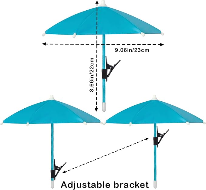 Phone Umbrella - Anti-Glare Sun Shade Phone Umbrella for Sun iPhone Clip On umbrella for phone sun shade Protects from Sunlight and Glare Outdoor Activities Universal Fit for All Smartphones