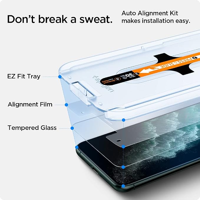 Spigen Tempered Glass Screen Protector [GlasTR EZ FIT] designed for iPhone 11 / iPhone XR [6.1 inch] [Case Friendly] - 2 Pack