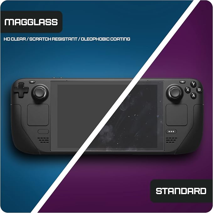magglass Tempered Glass Designed for Steam Deck OLED/Steam Deck Matte Screen Protector (7 inch) Anti-Glare Full Coverage Guard