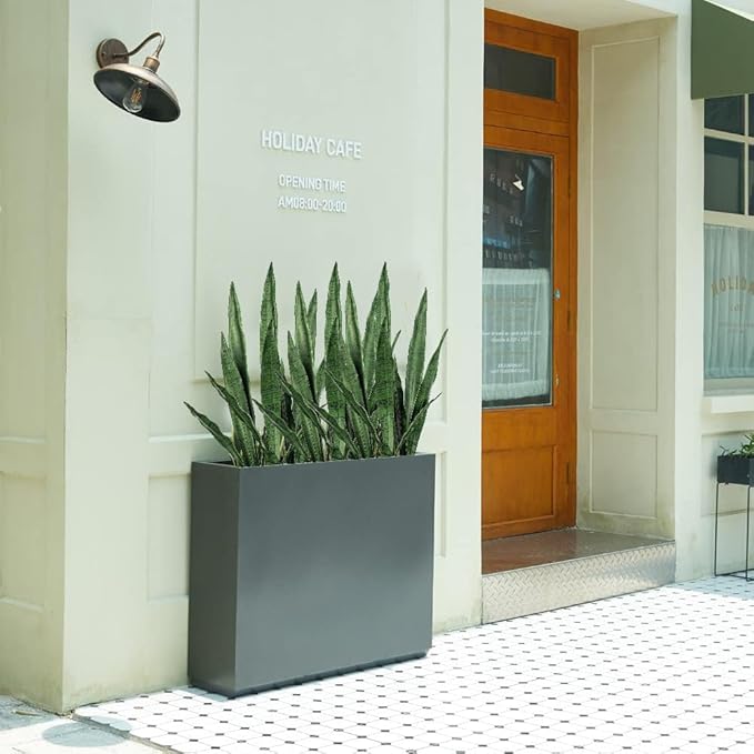 Melorca&Guilla Artificial Snake Plants 6PCS 30“ Tall Fake Snake Plant,Fake Agave Faux Snake Plants Sansevieria Artificial Greenery for Garden Shop Office Home Décor