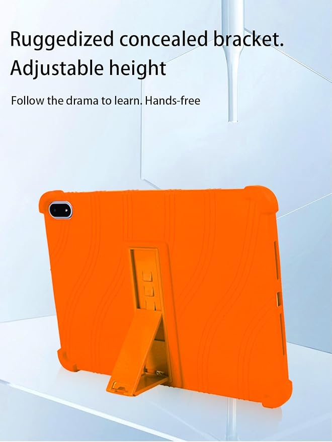 for OnePlus Pad 3 Android 15 Tablet13.2 inch Tablets CaseSoft Silicone Adjustable Stand Cover Lightweight Kids FriendlyBlack.