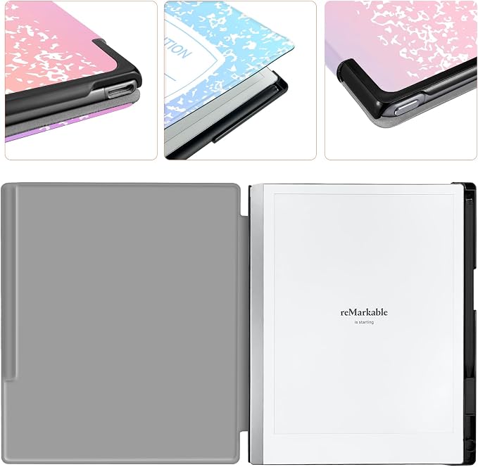 Case for Remarkable 2 Paper Tablet 10.3 2020 ReleasedLightweight and Hard Back Shell Protective Book Folio Cover with Built-in Pen HolderComes with Remarkable 2 Pen Tips.