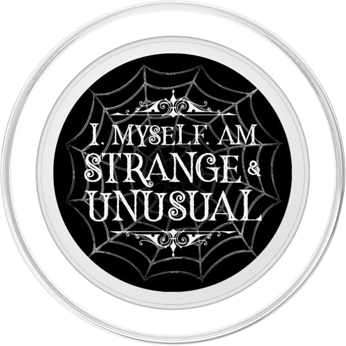 I Myself Am Strange &amp Unusual Spider Spider Web Arachnid PopSockets Adhesive PopGrip