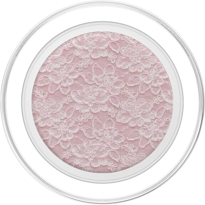 Pink White Floral Lace Pattern PopSockets PopWallet for MagSafe