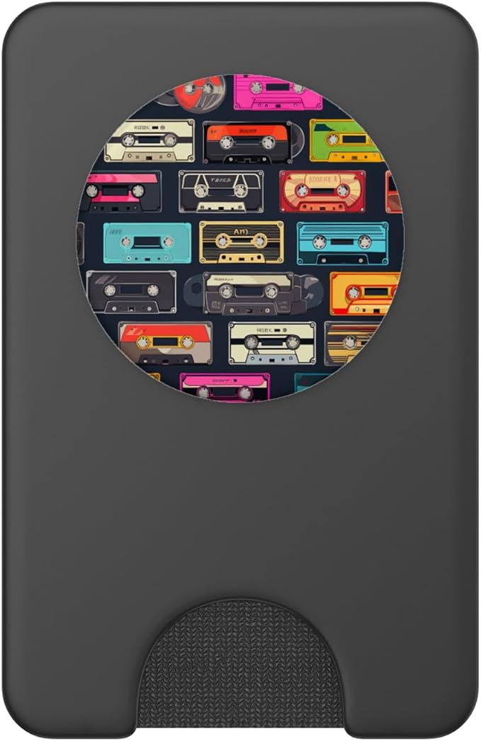 Retro Life Music Lover Cassette National Retro Day PopSockets PopGrip for MagSafe