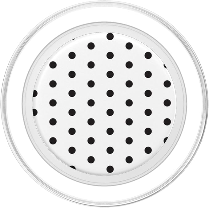 PopSockets Phone Grip - Black &amp White Polka Dots PopSockets PopWallet for MagSafe