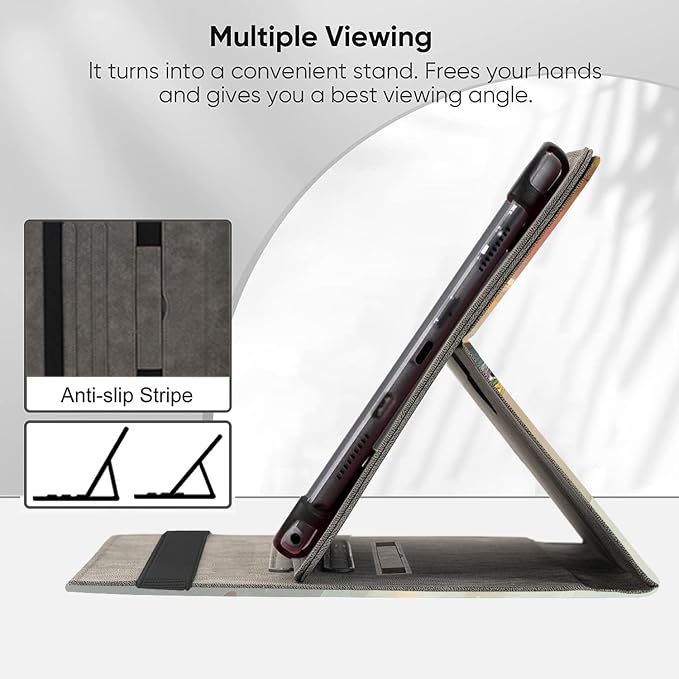 Universal 11 12 Inch Android Tablet Case Slim Fit Standing Cover for 10.9 11 11.5 12 Touchscreen Tablet with Multiple Viewing AnglesBird Tree