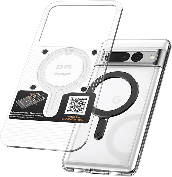 Spigen for MagSafe Ring Plate for Phone Case Wireless Charging Adapter | For iPhone 17/16/15/14/13/12/11 Samsung Galaxy S26/S25/S24/Z Fold/Z Flip 8/7 Google Pixel 10/9 Series &amp More - Black