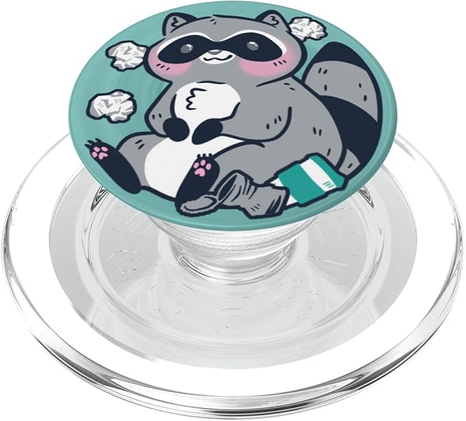 PopSockets Phone Grip - Trash Raccoon PopSockets Adhesive PopGrip