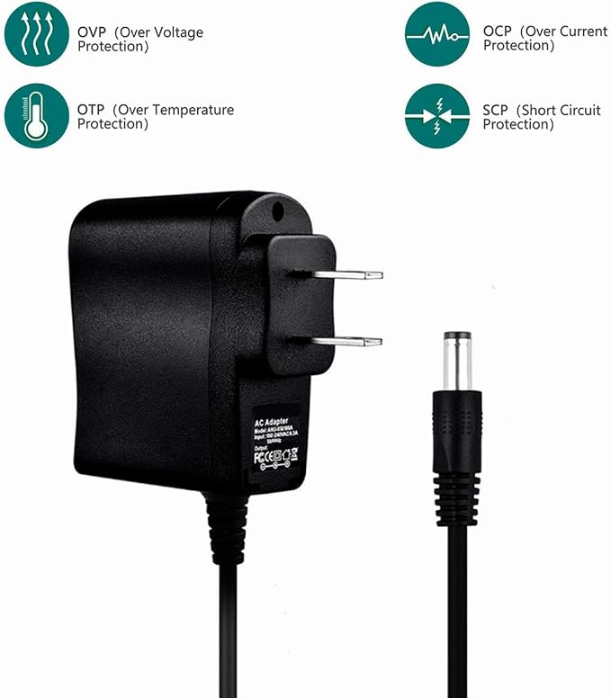 AC/DC Adapter Power Wall Charger Cord Compatible with Motorola MBP844Connect Baby Camera