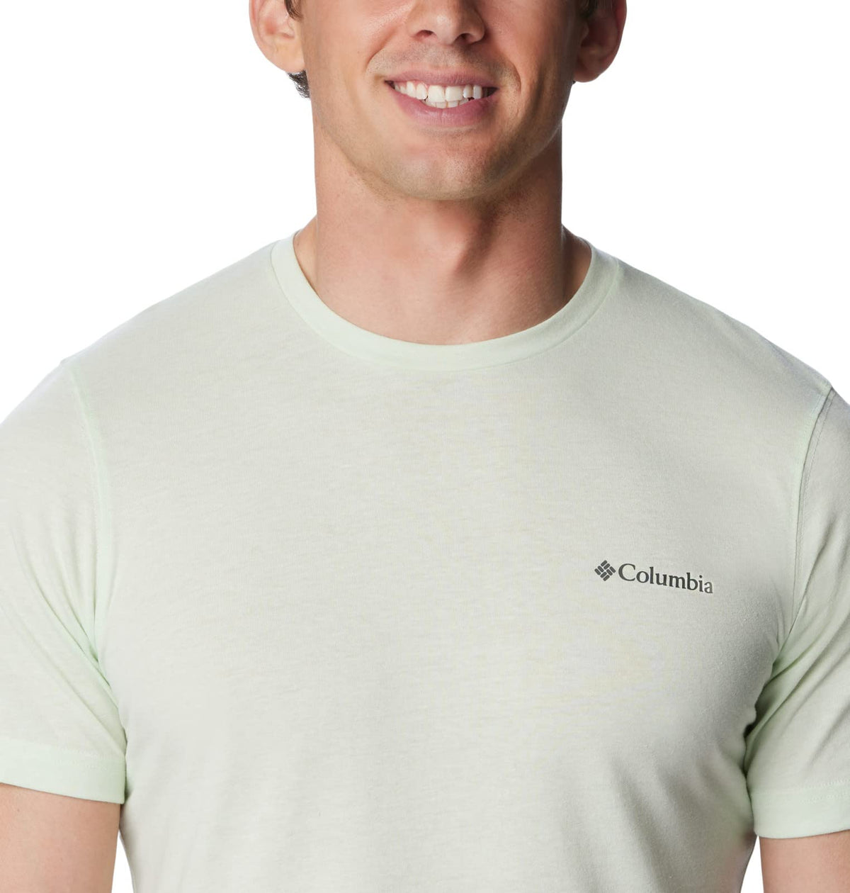 Columbia Men's Thistletown Hills Short Sleeve, Ice Green Heather, 2X Big