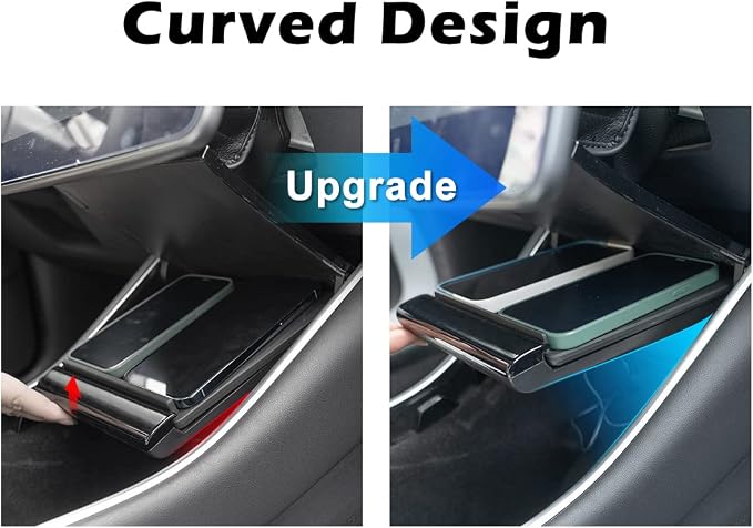 TAPTES Wireless Charger for Tesla Model 3 2020 Version (2017-2020) | Wireless Phone Charging Pad M3 Accessories Center ConsoleBefore Jun 2020 for iPhone 17/16/1Pro/12/Enabled Phones