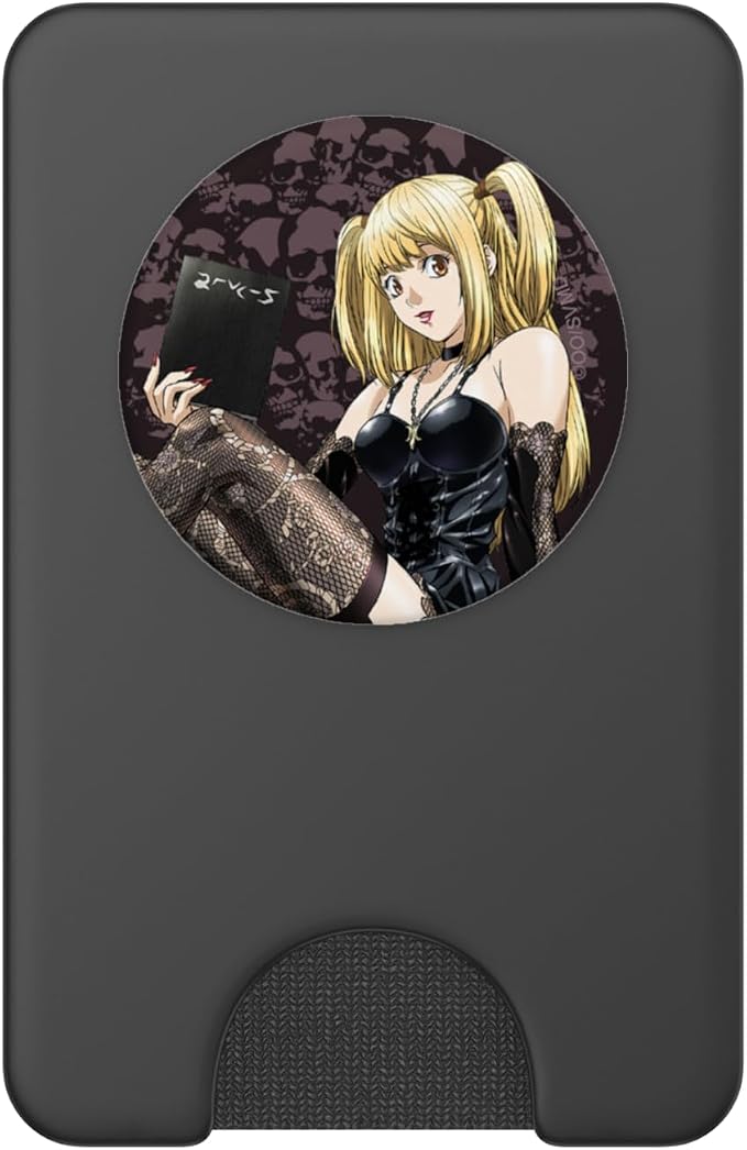 Death Note Misa Amane with Skulls and Notebook Anime PopSockets PopWallet for MagSafe