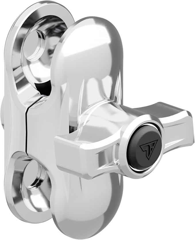 2 Long Metal 20mm Ball and Socket Arm | Tackform DuraLock 20 Series | Dual 20mm Sockets with Optional Anti-Theft Knob | Black