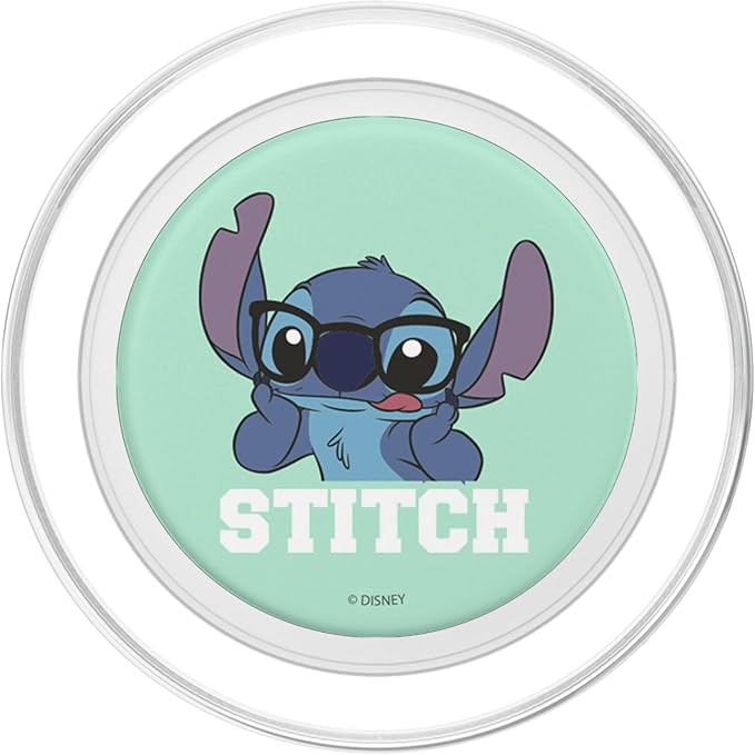 Disney Lilo &amp Stitch Nerd Stitch Portrait PopSockets Adhesive PopGrip