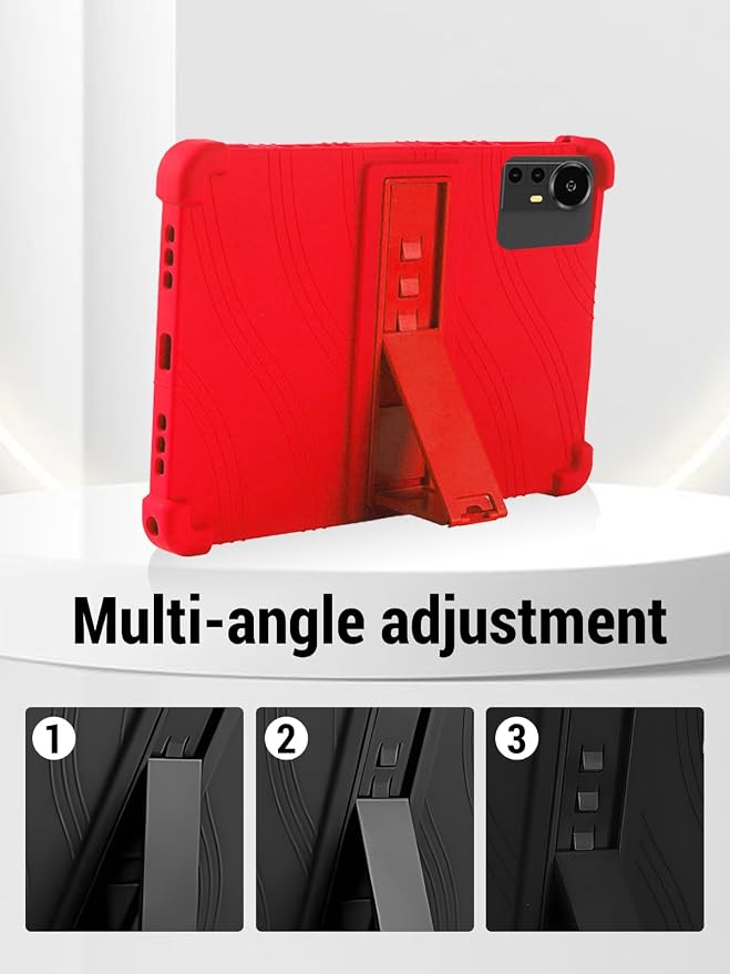 for Bnegynng CP31M 10 inch Tablet Protective case Shockproof Lightweight Silicone Protective Cover with Stand Child-Friendly Protection Easy to Clean DesignBlack
