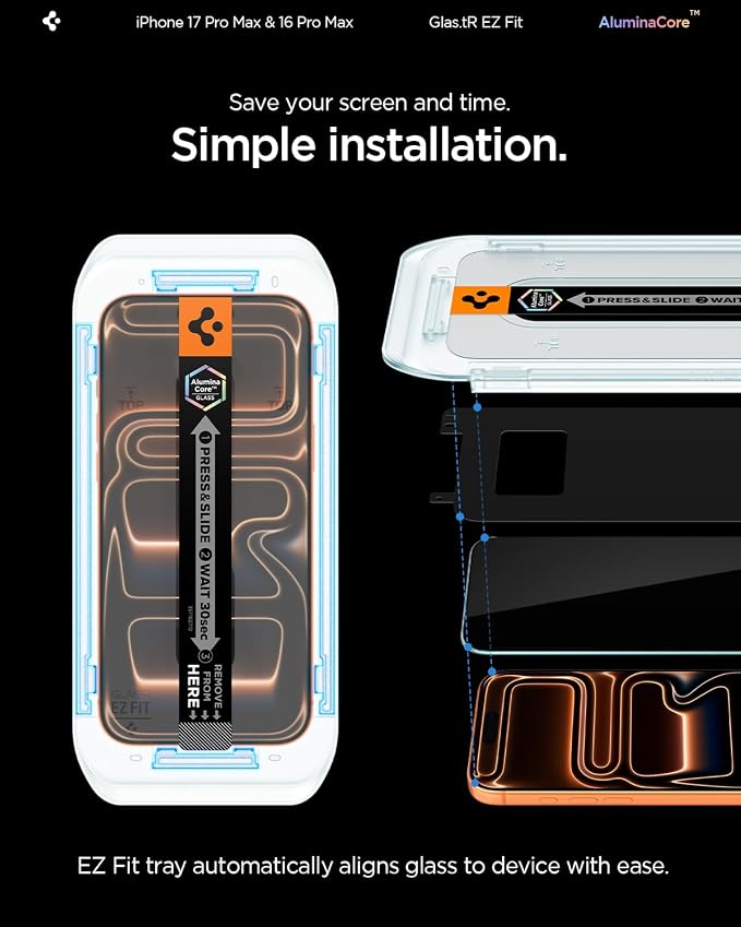 Spigen Tempered Glass Screen Protector [GlasTR EZ FIT] designed for iPhone 11 / iPhone XR [6.1 inch] [Case Friendly] - 2 Pack