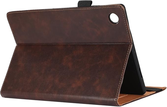 Case for Samsung Galaxy Tab A11 Plus 11 Inch 2025 Released (Model: SM-X310/SM-X315/SM-X236) Bussiness PU Leather Cover Flip Stand with Elastic Band &amp Card Holder-Brown