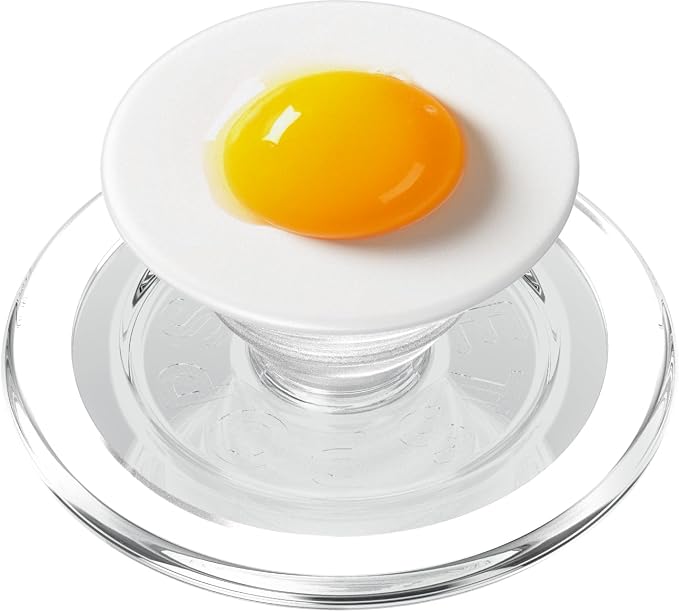 Egg White Orange Foodie Sunnyside up Fried Egg Yolk Food PopSockets Adhesive PopGrip