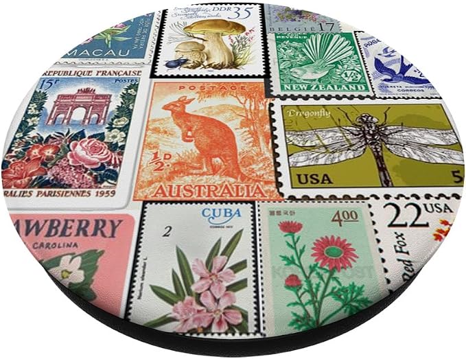 Scrapbook Trendy Collage Flowers PopSockets Standard PopGrip