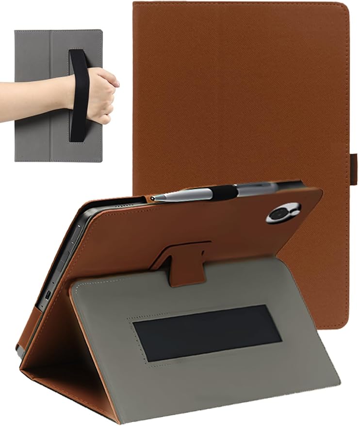Case for Wacom MovinkPad 11 Tablet 11 Inch (Black) | PU Leather Folding Cover with Pen Holder and Wrist Strap Business Travel Portable