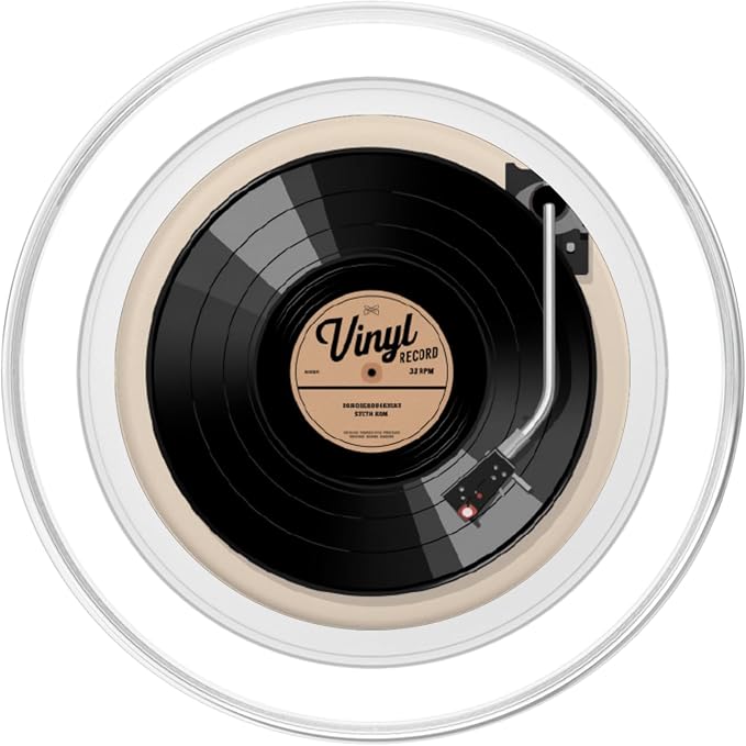 Vinyl Record Player Vinyl Collector Retro Music Lover PopSockets PopGrip for MagSafe