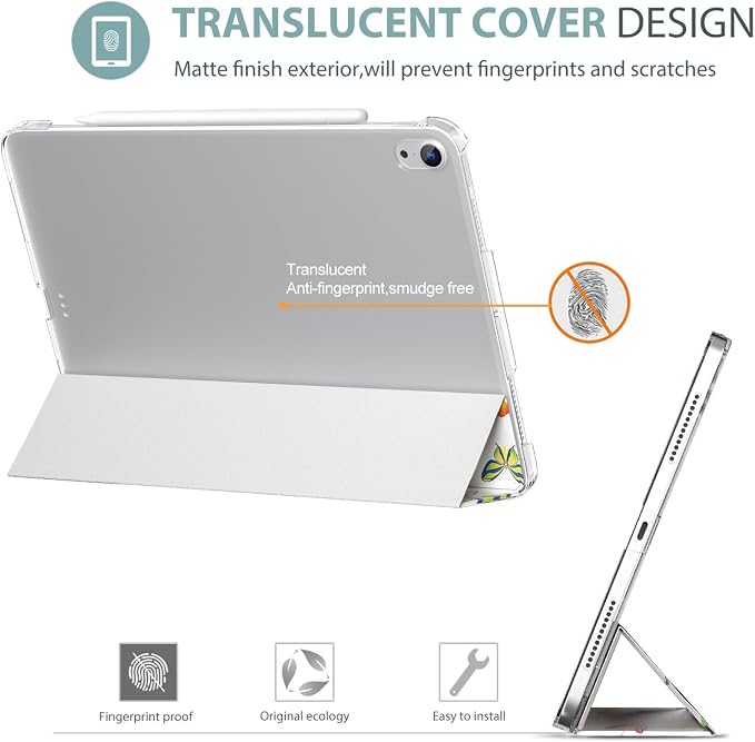 ProCase Smart Case for iPad Air 11-inch M4/M3/M2 &amp Air 10.9 5th/4th Gen | Hard Back Cover with Auto Sleep/Wake Slim Lightweight Case for iPad Air 11 2026/25/24 &amp 10.9 2022/2020-Aqua