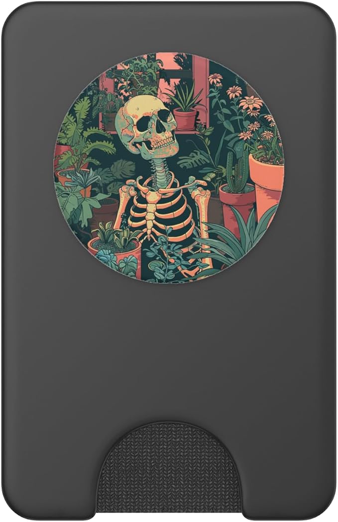 Skeleton Plant Lover Gardening Gardener PopSockets PopGrip for MagSafe