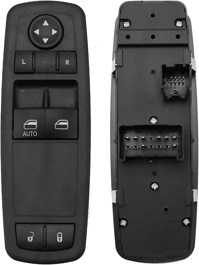 AMICAREP Master Power Window Switch Driver Side Compatible with 2012-2015 Dodge Grand Caravan Ram C/V Chrysler Town&Country 8+8 Pin 2 Door Replaces# 68110870AA 68110870AB