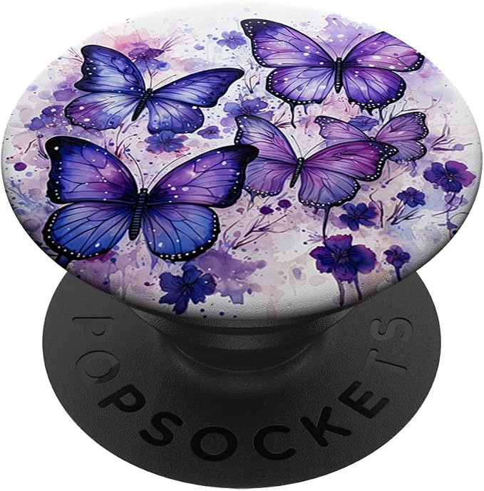 Butterfly Aesthetic Purple Butterflies Nature Blue PopSockets Adhesive PopGrip