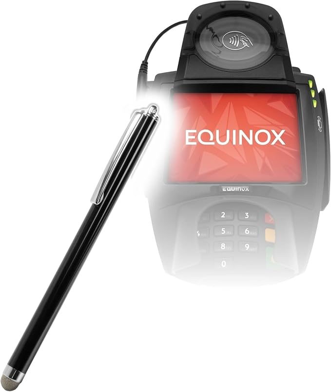 BoxWave Stylus Pen Compatible with Equinox L5300 - EverTouch Capacitive Stylus Fiber Tip Capacitive Stylus Pen - Jet Black