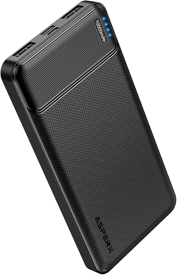 AsperX 10000mAh USB C Output Portable Charger Power Bank Fast Charging, Portable Battery Bank External Battery Pack for iPhone, Samsung, Google LG and Heated Vest