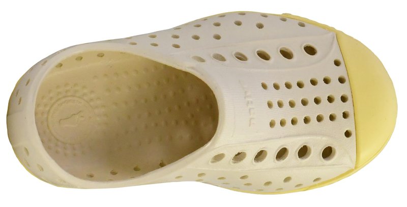 Native Shoes Unisex-Kids Jefferson Sneakers, Bone White/Gone Bananas Yellow, 2 Little Kid