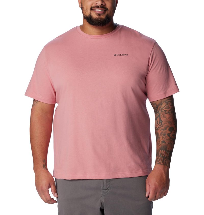 Columbia Men's Thistletown Hills Short Sleeve, Pink Agave, XX-Large