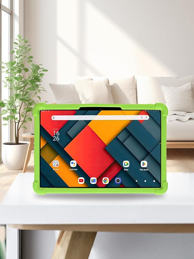for Jeazans Jzpad-A10Pro Tablet 10 Inch Android Tablets CaseBOVUGAC Soft Silicone Adjustable Stand Shockproof Kids Friendly for Jeazans A10Pro Tablets(Black)
