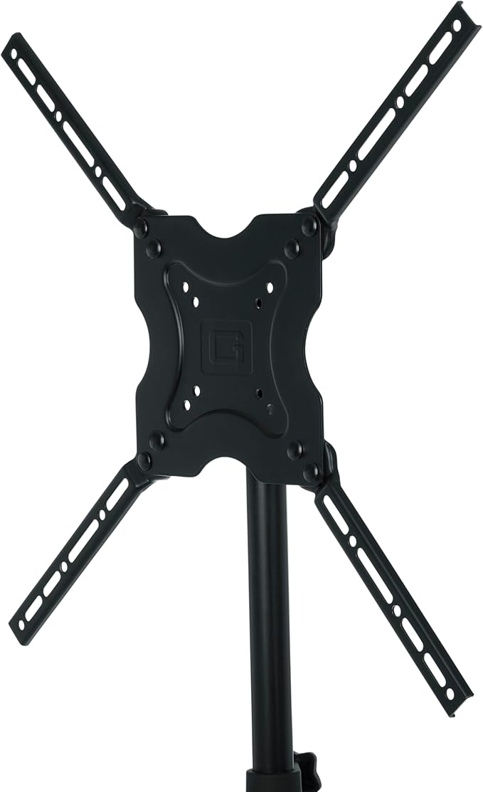 Gator Frameworks Deluxe Adjustable Quadpod LCD/LED TV Monitor Stand with Lift Piston, Fits Screens up to 65" (GFW-AV-LCD-25)