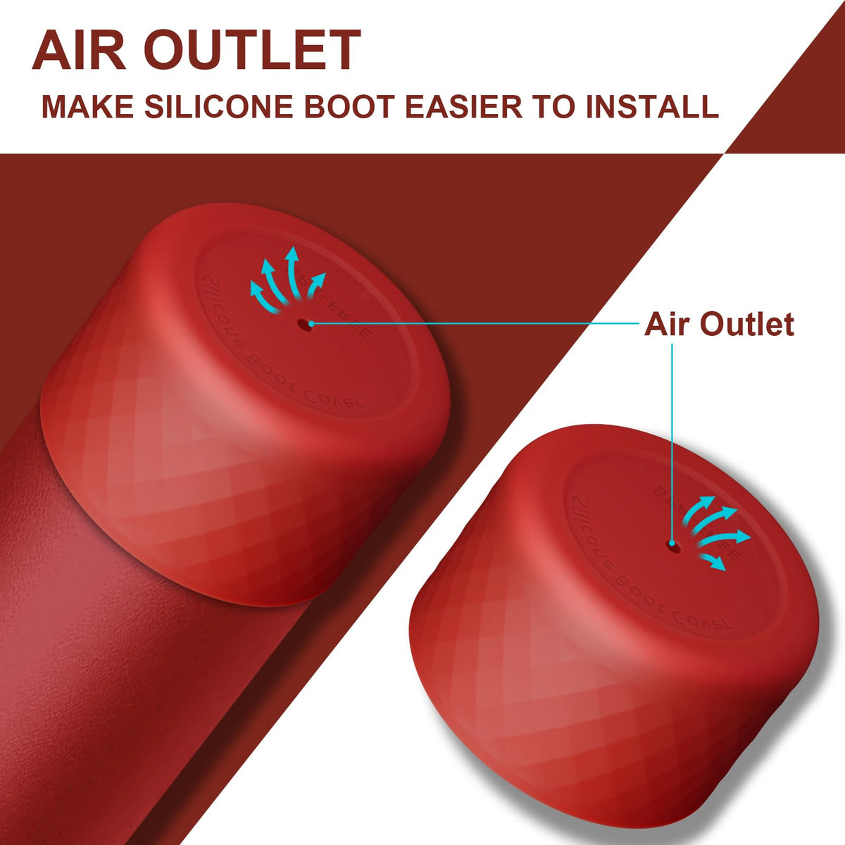 Silicone Boot for Owala Water Bottle 24 oz, Anti-Slip Protective Sleeve for FreeSip/Twist/Flip Stainless Steel Water Bottles Accessories