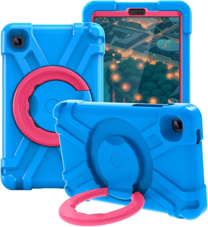 AKABEILA Compatible with Amazon Fire HD 8 2020/2022 Tablet Case，Rugged Kids Case with Stand Lightweight Shockproof Kids Friendly Tablet Cover Black