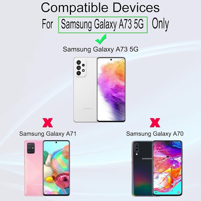 Ibywind Screen Protector For Samsung Galaxy A73 5G(6.7 Inches)with 2Pcs Tempered Glass1Pc Camera Lens Protector1Pc Backing Carbon Fiber Film[Fingerprint ReaderEasy to install]