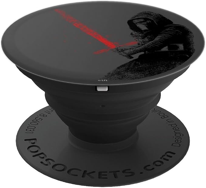 Star Wars Kylo With Red Lightsaber Distressed Art PopSockets Adhesive PopGrip