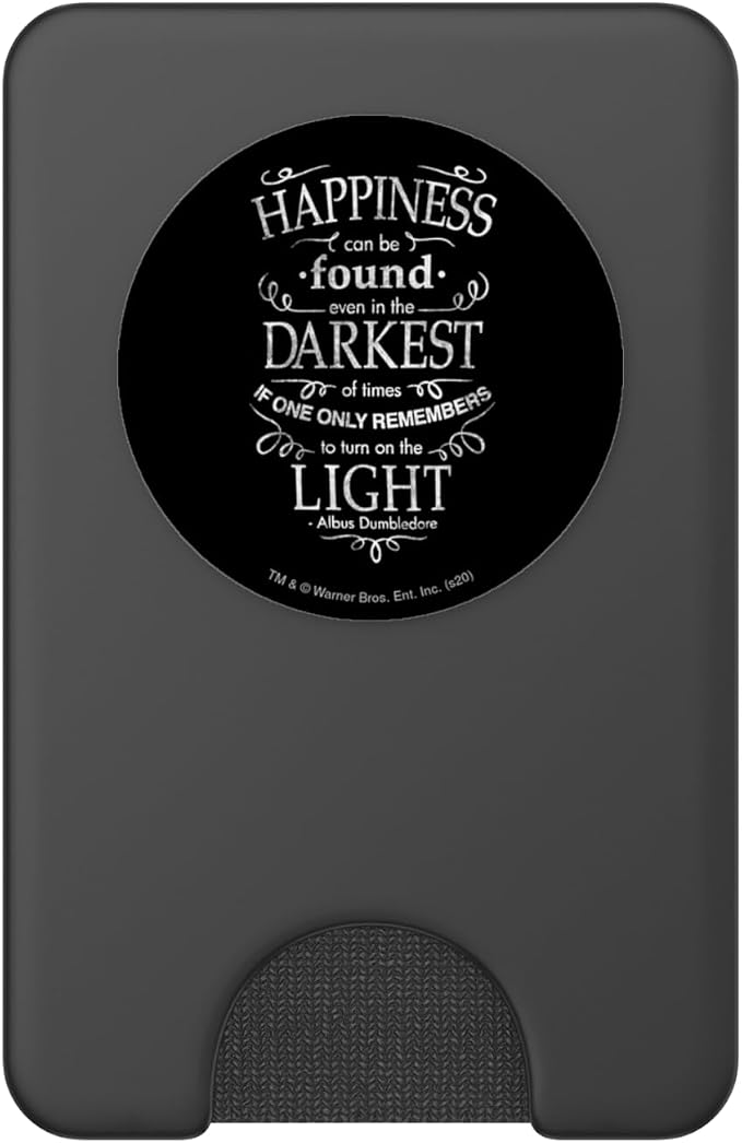 Harry Potter Happiness Quote PopSockets PopWallet for MagSafe